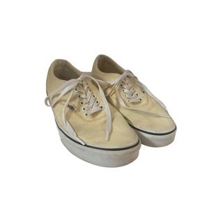 Vans White Cream Classic Shoes Size 9.5 Women's